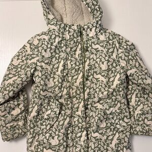 Mini Boden Green Parka